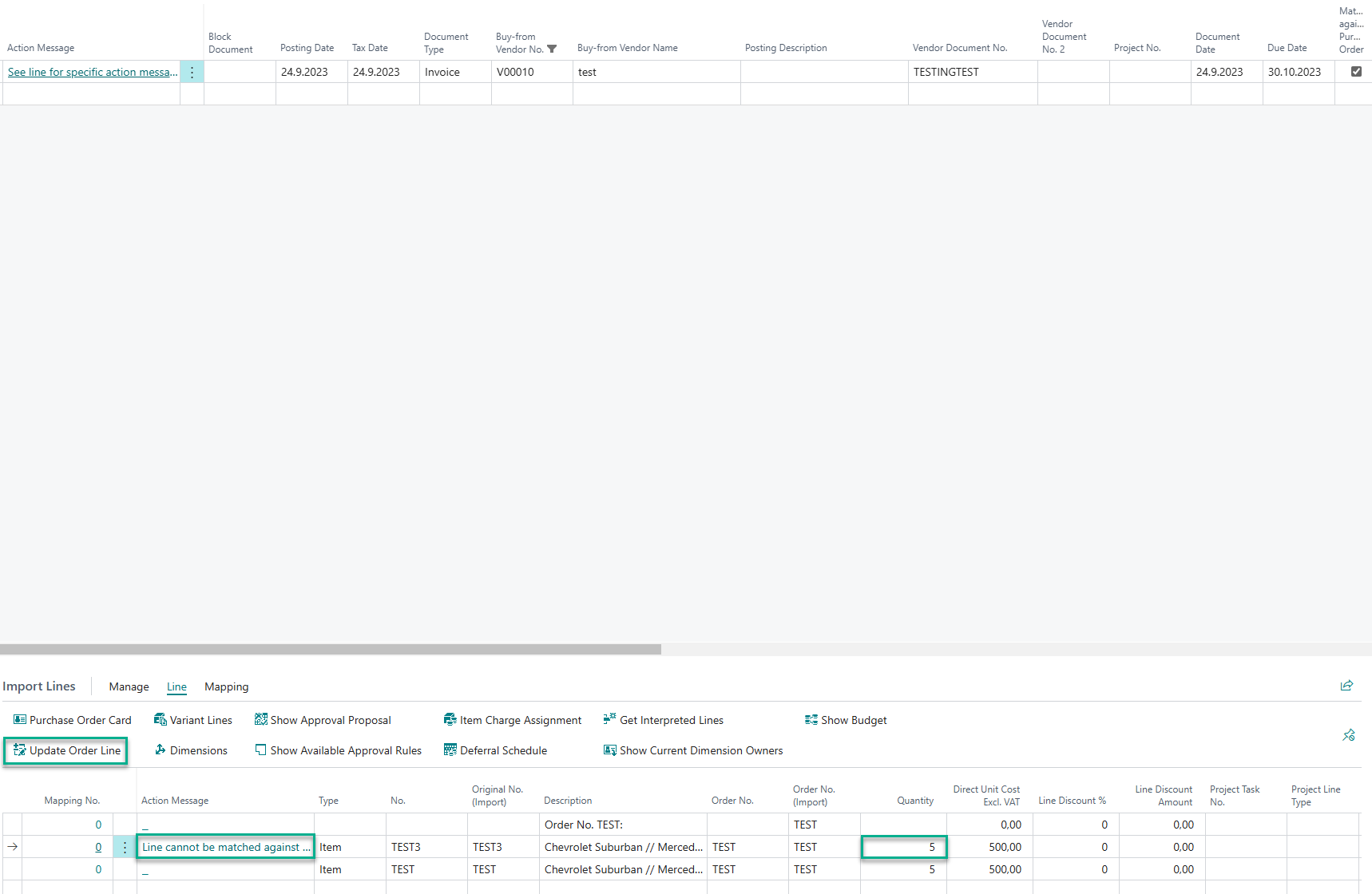 Modify Purchase Order - Tegra ExFlow